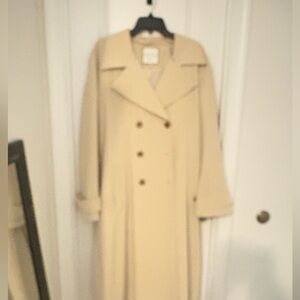 Bagatelle Double-Breasted Cream Trench Coat